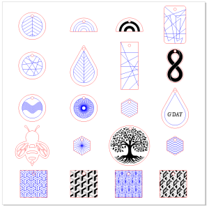 20 High Quality Earring Designs - Vector Files